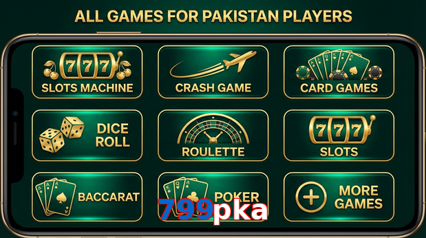 Main screen of 799Pka games page for PK players